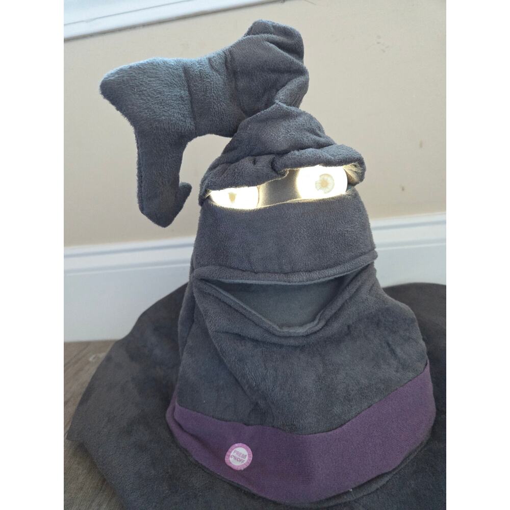 Gemmy Talking Mystic Hat Animated Halloween Costume Prop Lights‎ Sounds WORKS